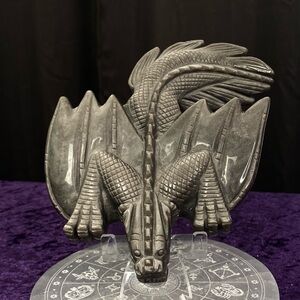Silver Sheen Obsidian Dragon 🐉🤍🐉